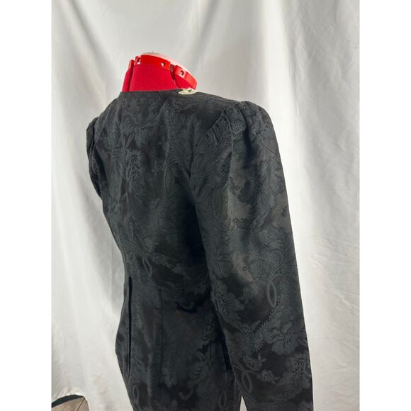 ! Vintage JM Jessica McClintock Gunne Sax 7/8 black strapless Jacket Dress set - Picture 11 of 15